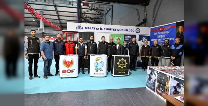 Malatya Kitap Fuarı’nda Emniyet’ten bilgilendirme standı