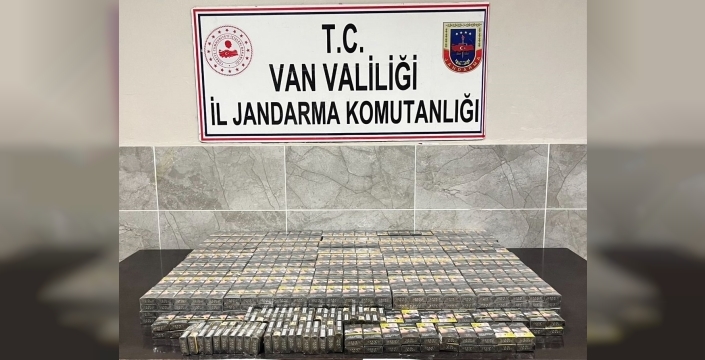 Van’da 3 bin 75 paket kaçak sigara ele geçirildi