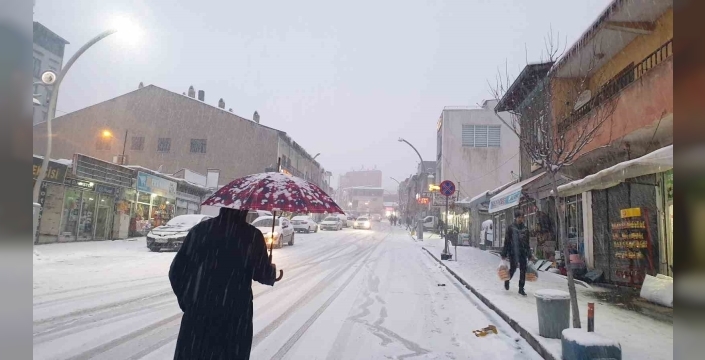 Başkale’de kar yağışı etkili oldu