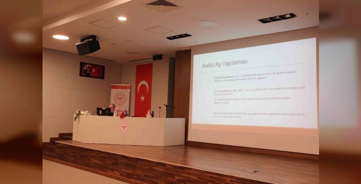 Elazığ’da sağlık personeline kuduz riskli temas ve aşı profilaksisi eğitimi