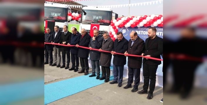 Malatya’da 70 milyon TL’lik beton santrali hizmete açıldı