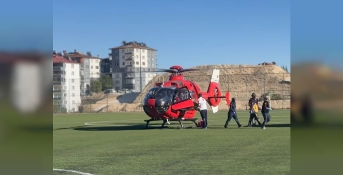 Malatya’da yaşlı hasta için ambulans helikopter havalandı