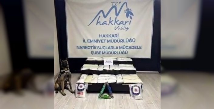 Yüksekova’da 63 kilo metamfetamin ele geçirildi