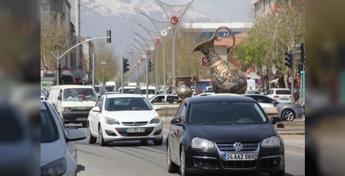 Erzincan’da araç sayısı 84 bin 140 oldu