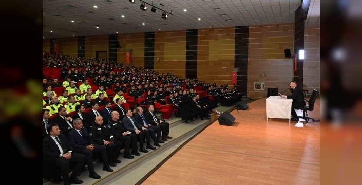 Erzincan Emniyet Müdürlüğü’nde bayram öncesi toplantı