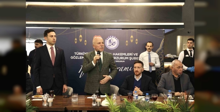 Hakemler iftar yemeğinde buluştu