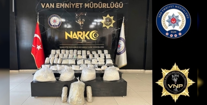 Van’da kamyonette 90 kilo uyuşturucu ele geçirildi