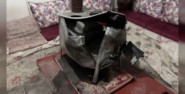 Yüksekova’da odun sobasında patlama: Bir aile ölümden döndü