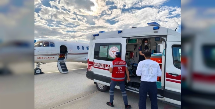 Kalp hastası bebek ambulans uçakla İstanbul’a sevk edildi