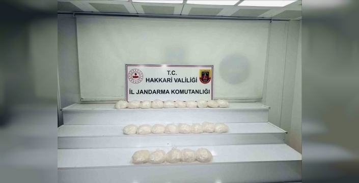 Yüksekova’da 22 kilo metamfetamin ele geçirildi
