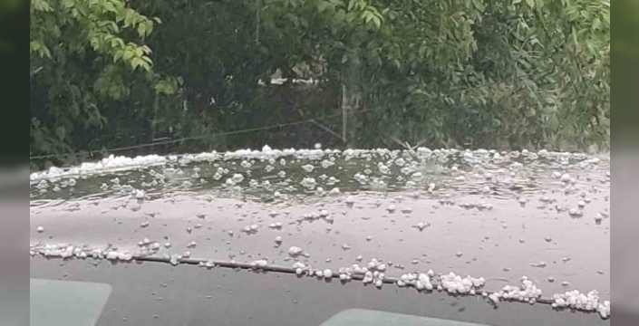 Bingöl’de dolu yağışı etkili oldu