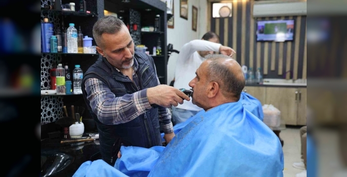 Elazığ’da berberlerin bayram mesaisi başladı