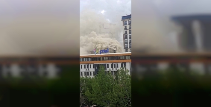 Elazığ’da çıkan baca yangını korkuttu