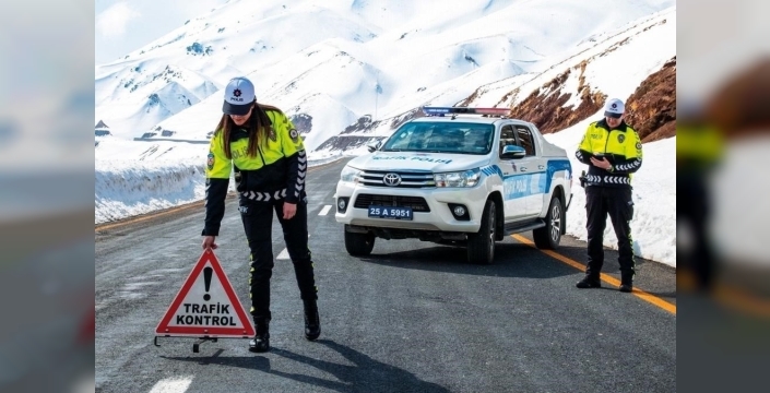 Erzurum kent merkezinde bir ayda 112 trafik kazası