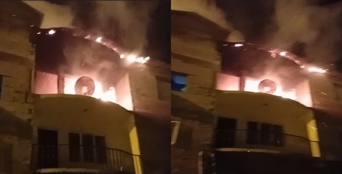 Hakkari’de korkutan ev yangını