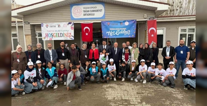 Köprüköy’de bilim fuarı yoğun ilgi gördü