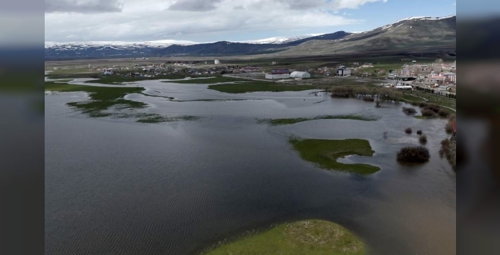 Kura Nehri taştı, tarım arazileri sular altında kaldı