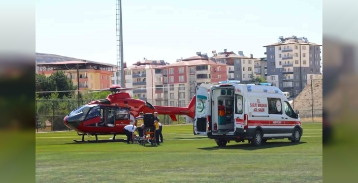 Malatya’da hava ambulansı 76 yaşındaki hasta için havalandı