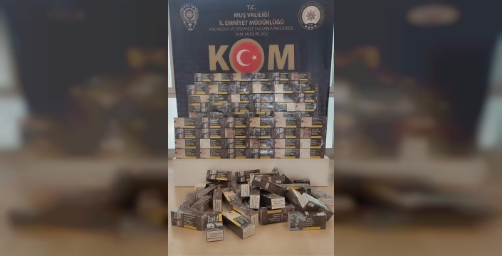 Muş’ta kaçakçılık operasyonu: 20 bin boş makaron ele geçirildi