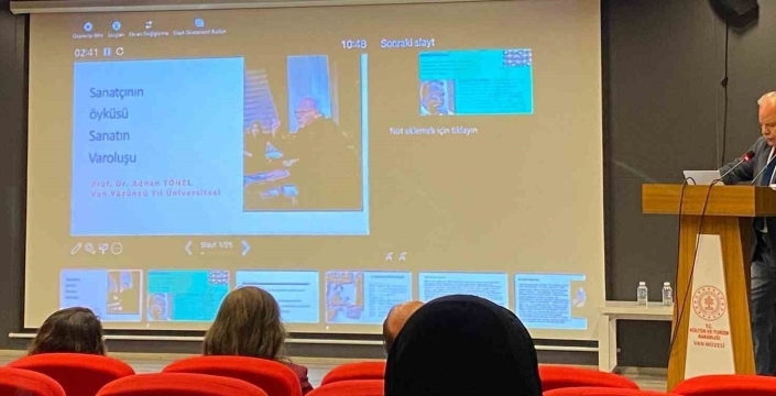 Prof. Dr. Adnan Tönel ‘Sanatın Varoluşu’nu anlattı