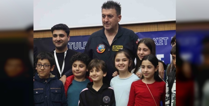 TUSAŞ Baş Test Pilotu Murat Özpala Erzurum’da gençlerle buluştu:
