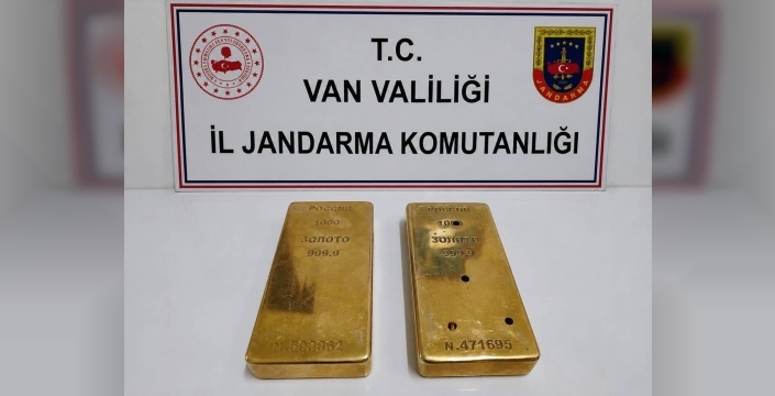 Van’da 2 kilo külçe altın ele geçirildi
